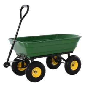 Outsunny 125L Garden Cart Trolley