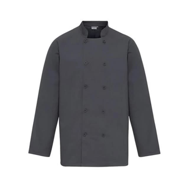 Premier Premier Men Chefs Jacket in Dark Grey Size: Medium Dark Grey M Male 5059269189563
