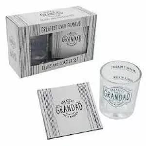 Greatest Grandad Ever Whisky Glass & Coaster Gift Set