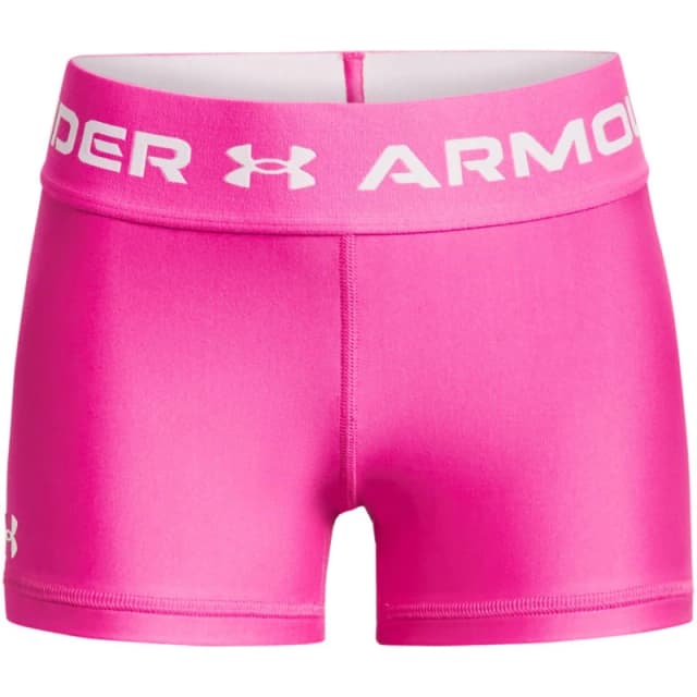 Under Armour HeatGear Shorty Juniors Compression Shorts 11 - 12 Years (L) Pink 29796106215