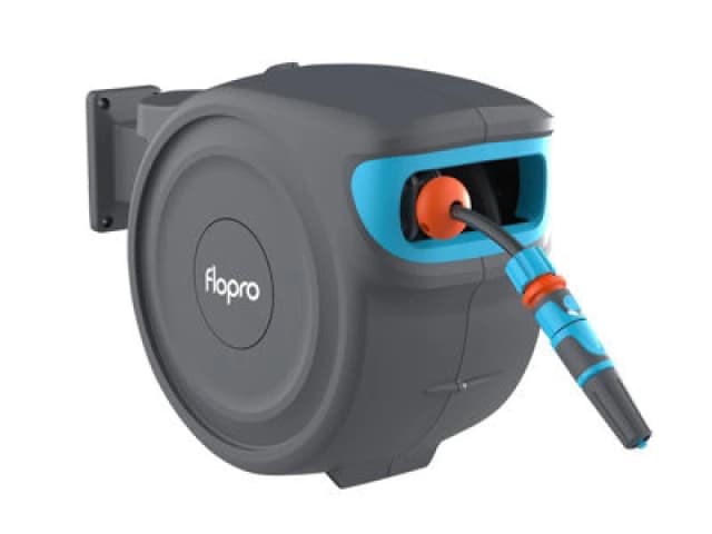 Flopro 70300794 Auto Rewind Wall Mounted Reel + 20M Of Hose Flo70300794