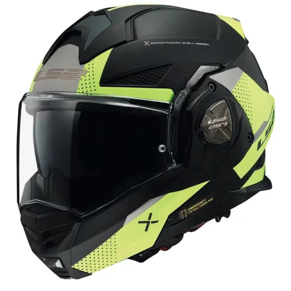 LS2 FF901 Advant X Oblivion Matt Black H-V Modular Helmet Size M