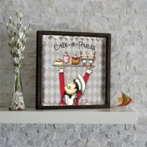 KZM623 Multicolor Decorative Framed MDF Painting