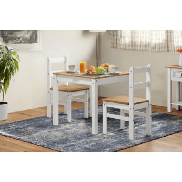 Mercers Furniture Corona White Wax Rio Dining Set