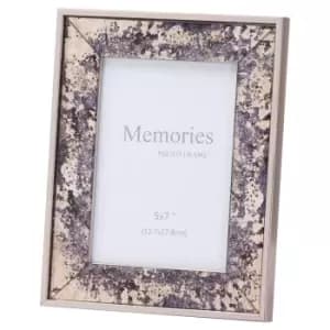 Silver Foil Metallic 5X7 Frame