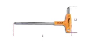 Beta Tools 900T/44 1/4" Square Drive T-Handle with Handle 238 x 105mm 009000860