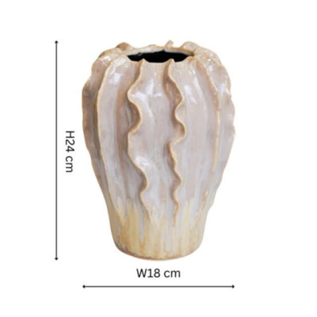 Ivyline Scarlet Coral Reef Pink Vase H24Cm D18Cm