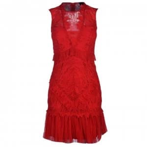 Bardot Francesca Dress - FIRE RED