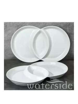 Waterside Set Of Two 3-Section Serving Dish