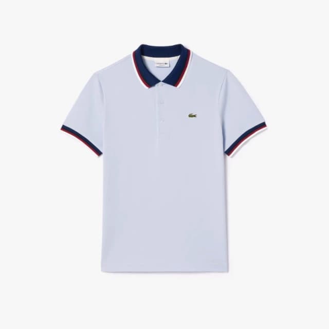 Lacoste Regular-Fit Stretch Mini Piqu Polo Shirt Blue male XS