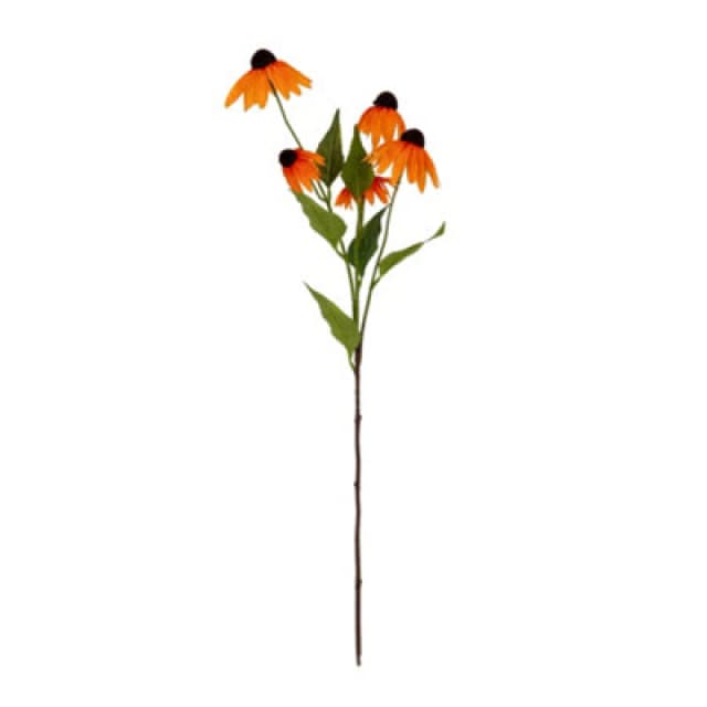 Hill Interiors Echinacea Artificial Flower Spray Orange (One Size)