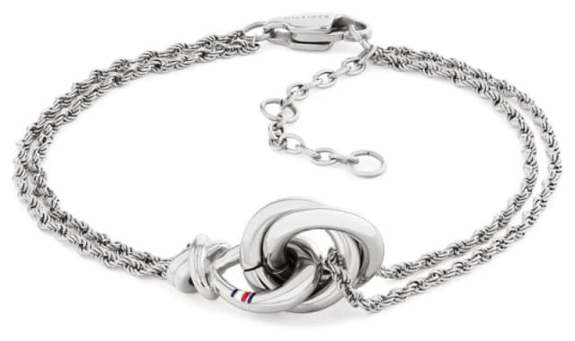 Tommy Hilfiger 2780990 Womens Nautical Knot Bracelet Silver Jewellery