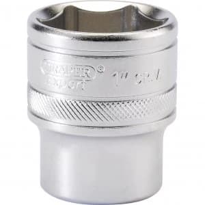 Draper 1/2" Drive Satin Finish Hexagon Socket Imperial 1/2" 1"