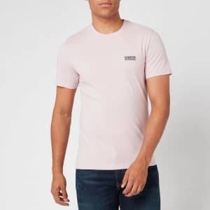Barbour International Mens Small Logo T-Shirt - Dust Pink - S