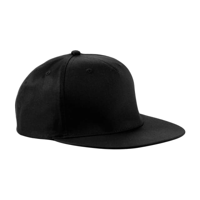 Beechfield Beechfield Men Rapper Snapback Cap in Black One Size Male 5063425297726