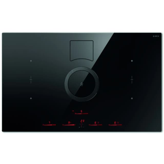 Elica NT-SWITCH BG RC Venting Induction Hob - Black - For Recirculating Ventilation