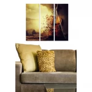 MDF273407909 Multicolor Decorative MDF Painting (3 Pieces)