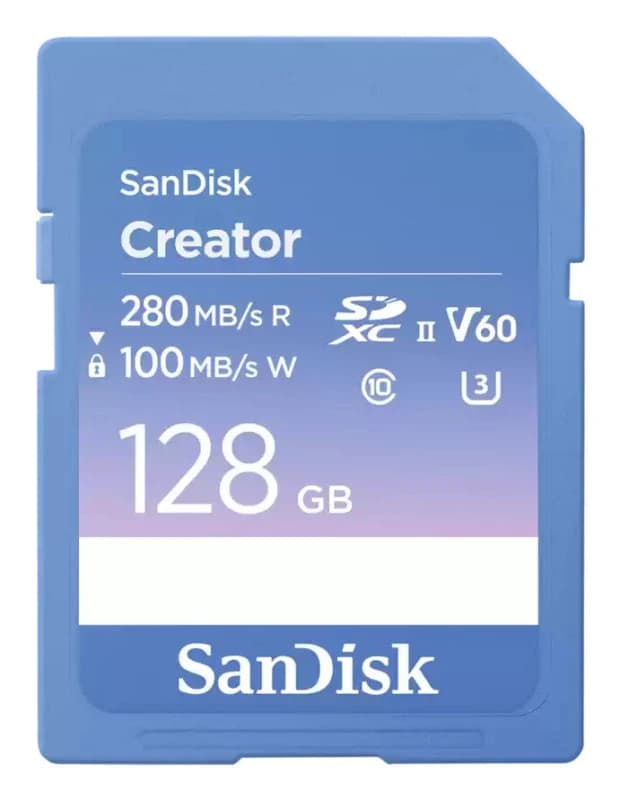 SanDisk Creator - flash memory card - 128GB - SDXC UHS-II SDSDXEP-128G-GNCIS