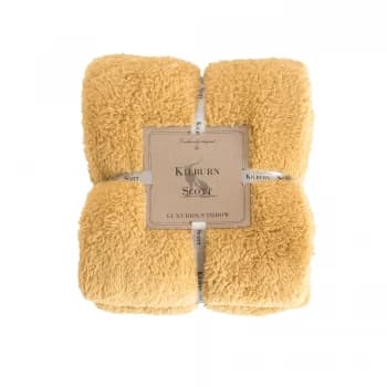 Gallery Teddy Fleece Throw - Duck Egg