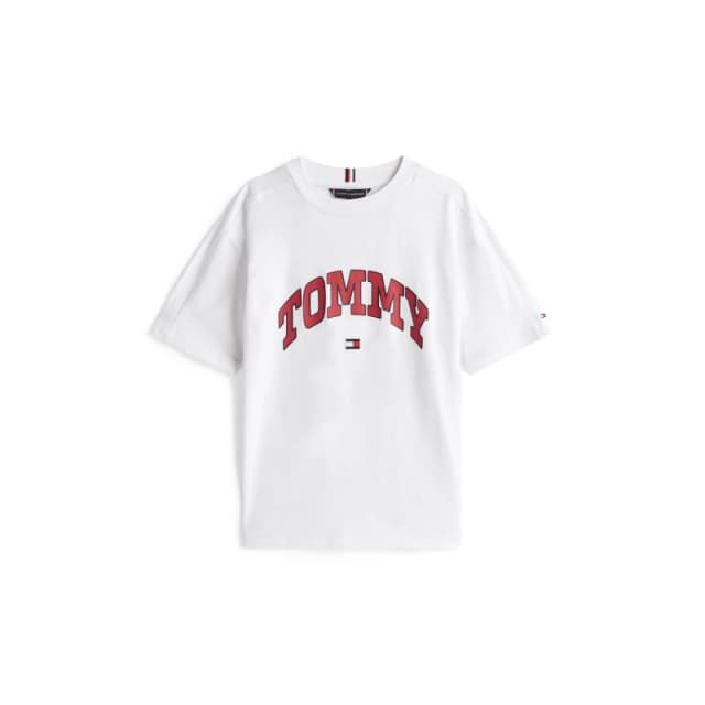 Tommy Hilfiger Kids Varsity T-Shirt White YBR male 14Y