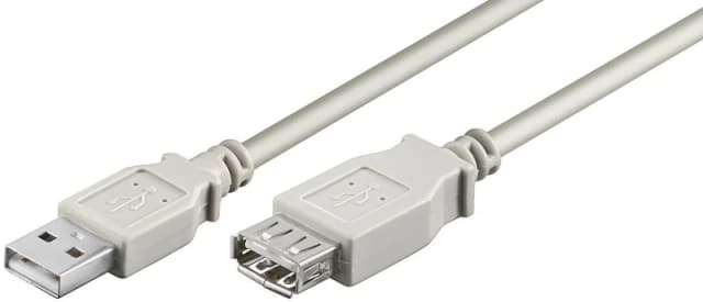 Microconnect USBAAF05 USB cable USB 2.0 0.5 m USB A Grey