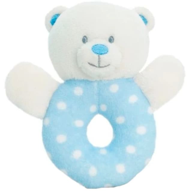 Keel Toys Teddy Bear Rattle SN0769PNK
