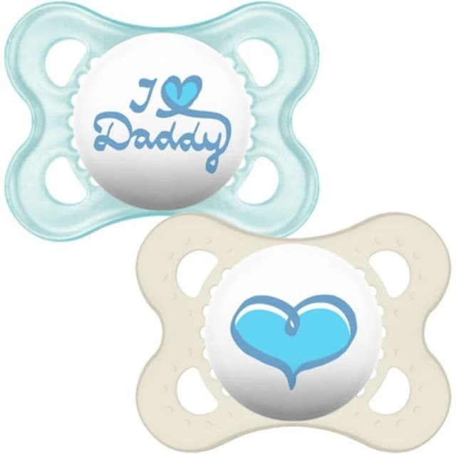 MAM Style Pacifier I Love Daddy Blue - 2 pcs Daddy-Style_BLU-MAM-FED13-01