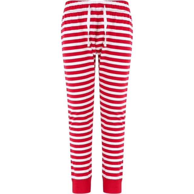 SF Stripe Cuffed Lounge Pants in Red Size: 11-12 Years Red Unisex 11-12 Years