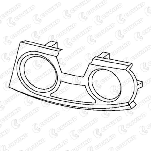 COVIND 580/ 89 Holder, fog light Holder,fog light (102)