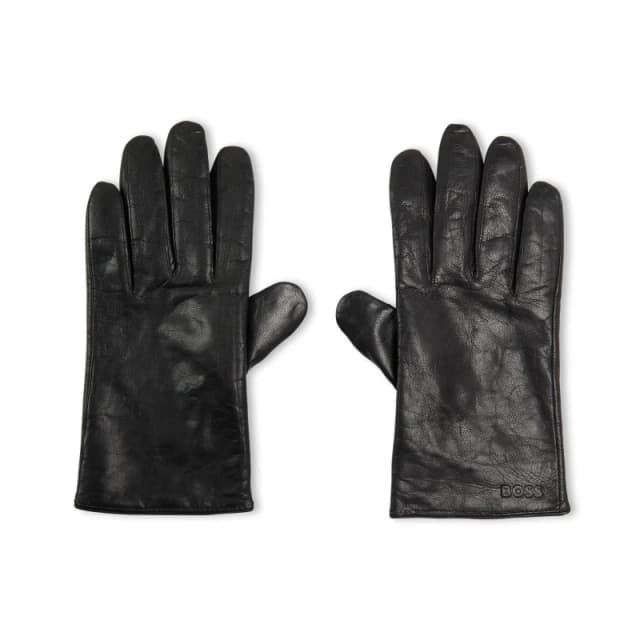 Boss Mens Gioli Fleece Gloves Black male Small Jnr