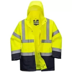 Portwest - S766YNRXXXL - sz 3XL Essential 5-in-1 Two-Tone Jacket - Yellow/Navy - Yellow/Navy