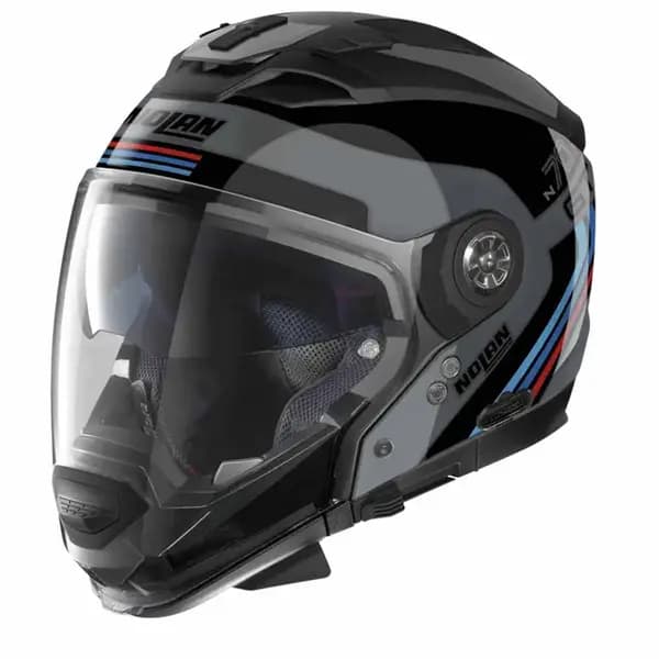 Nolan N70-2 GT 06 Jetpack N-C066 Slate Grey Black Blue Red Multi Helmet Size L
