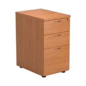 First Desk High Pedestal 3 Drawer 600mm Depth Beech TESDHP3BE2