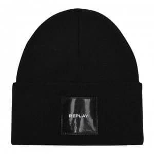 Replay Logo Beanie - Black 098