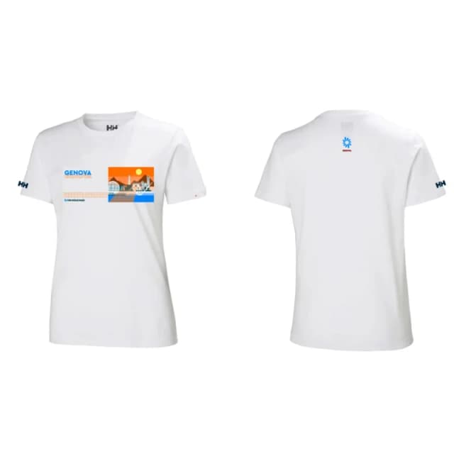 Helly Hansen T-Shirt Helly Hansen The Ocean Race Stop Over Blanc Unisex XL