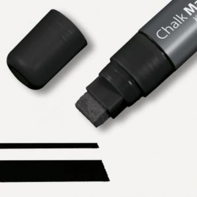 Chalk Marker, Black Chisel Tip 5 - 15mm - Single Pack - GL170