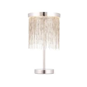 LED 1 Light Table Lamp Chrome, Silver Chain