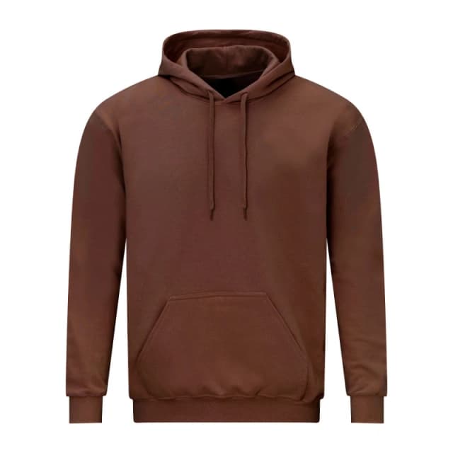Gildan Mens Softstyle Fleece Midweight Hoodie in Dark Brown Size: Small Dark Brown Male S