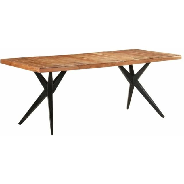 VIDAXL Vidaxl - Dining Table 200x90x76cm Solid Acacia Wood 8720286068373
