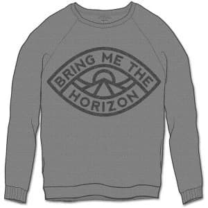 Bring Me The Horizon - Eye Unisex Large Sweatshirt - Grey