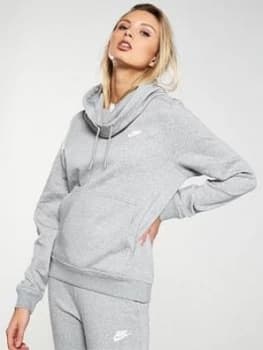 Nike Nsw Essential Funnel Hoodie - Dark Grey Heather