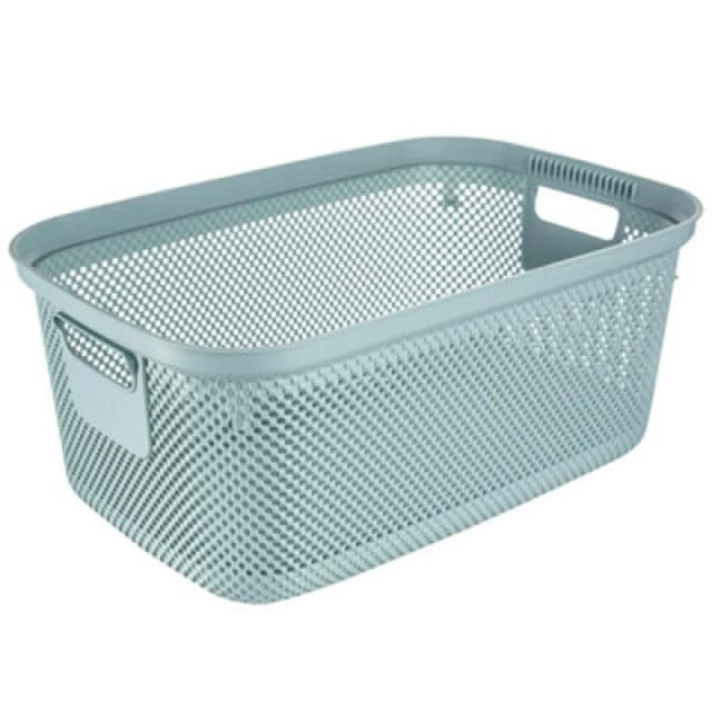 Keeeper Laundry Basket With Side Handles & Air-Permeable Nordic Blue
