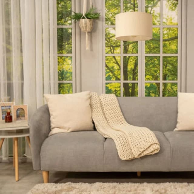 ValueLights ValueLights Reni Pair of Fabric Easy Fit Drum Ceiling Lamp Shade in Natural Size: Small Natural Small Unisex 5059406037108