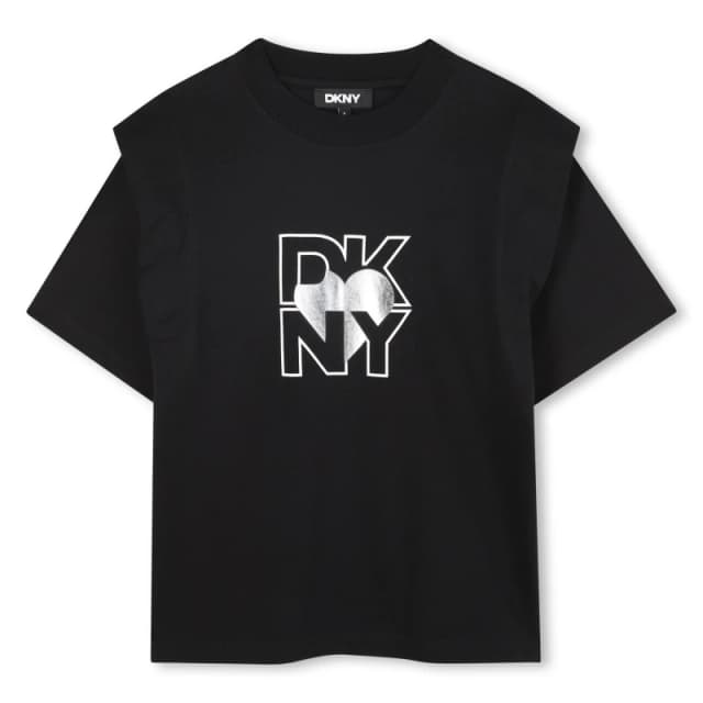 DKNY Kids Regular Fit T-Shirt Black female 8Y