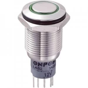 TRU COMPONENTS LAS2GQF 11ZEG12VSP Tamper proof pushbutton 250 V AC 3 A 1 x OnOn latch