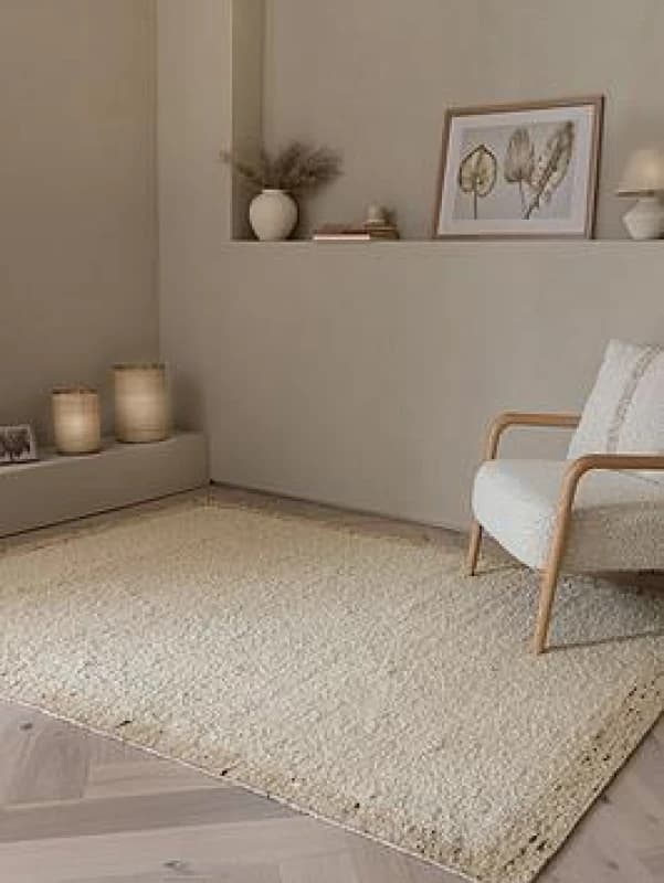 SO'HOME Napa Reversible Wool Border Rug Natural 120X170CM;160X230CM;200X290CM;240X340CM