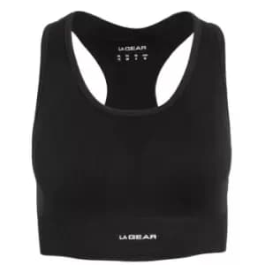 LA Gear Seamless Crop Top Ladies - Black