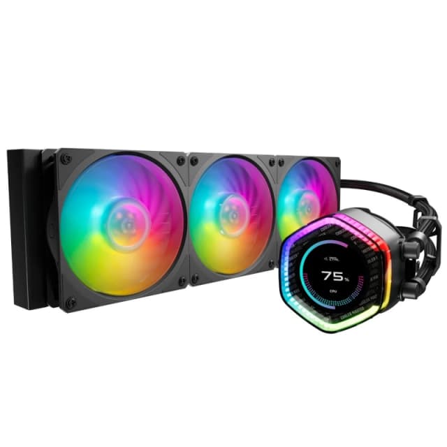 Cooler Master MasterLiquid 360mm Ion Dual Chamber LCD AIO ARGB Liquid Cooler - MLY-D36M-A24PZ-R1