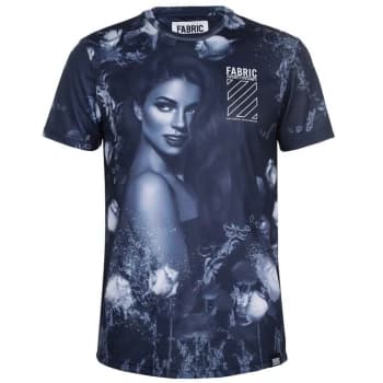 Fabric Sublimination T Shirt Mens - Black