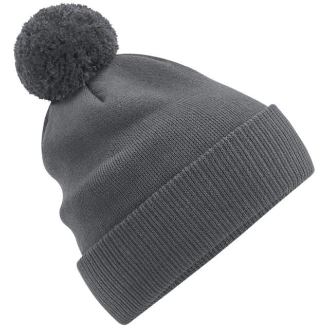 Beechfield Beechfield Men Snowstar Cotton Beanie in Mid Grey Mid Grey One Size Male 5059958666979